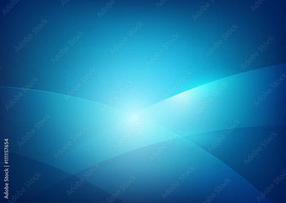 Blue abstract background lighting curve and layer element vector