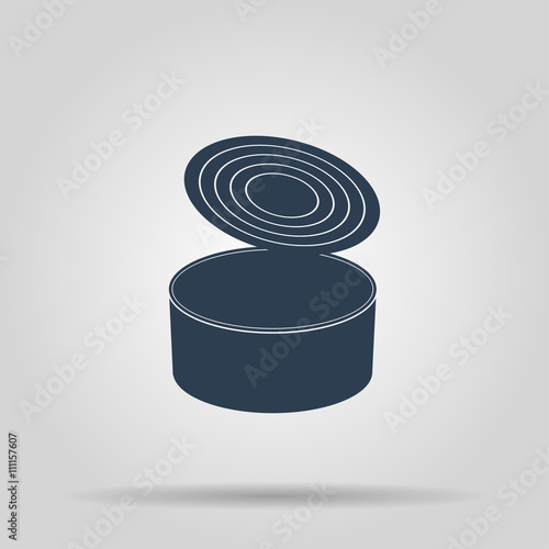  cans - canned food. Vector concept illustration for design