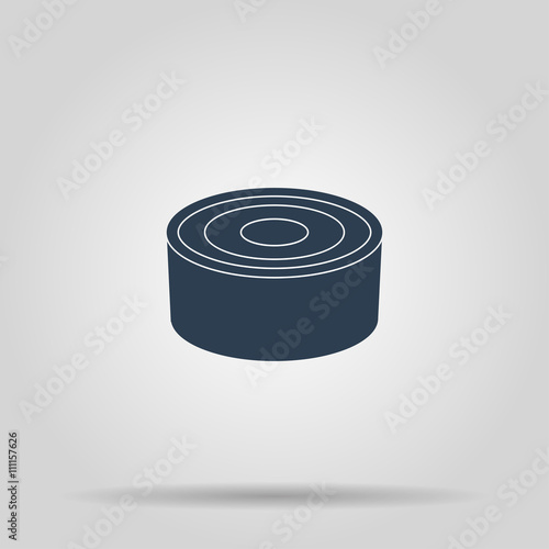  cans - canned food. Vector concept illustration for design