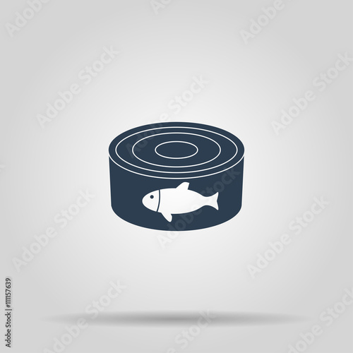  cans - canned food. Vector concept illustration for design