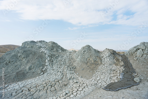 Landscape in the area Qobustan national park. Azerbaijan. photo