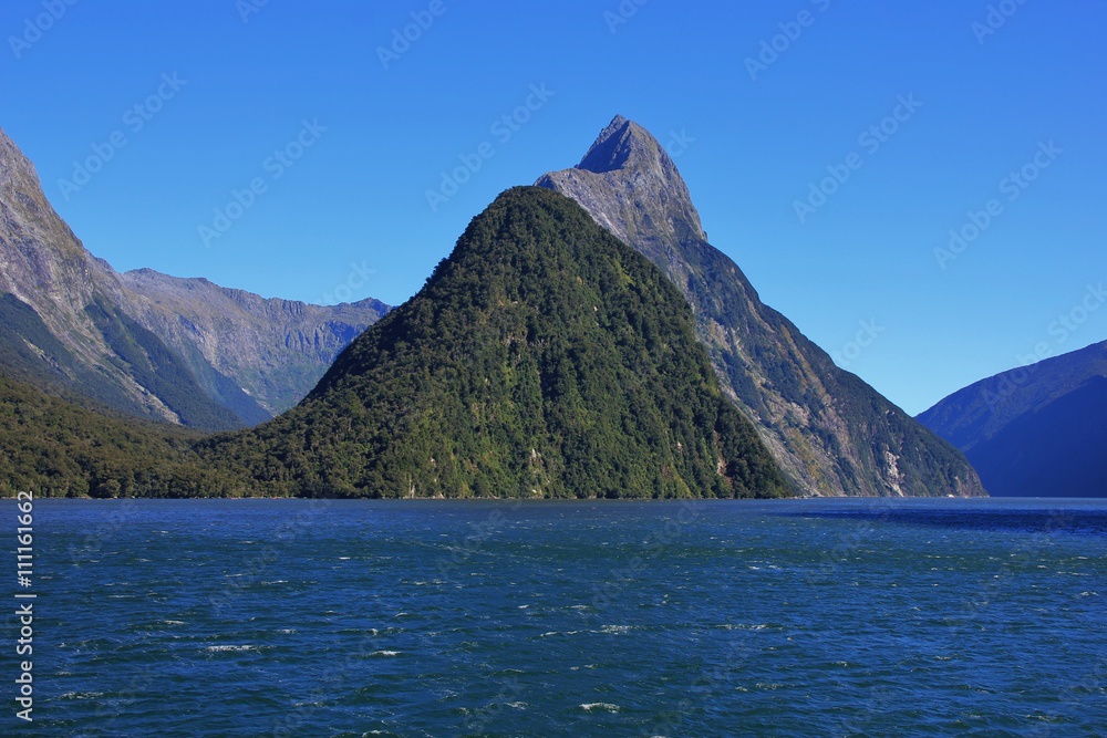 Mitre Peak, mountain in the Milford Sound Mitre Peak, mountain in the Milford Sound