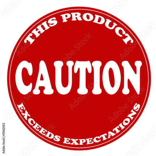 Caution-stamp