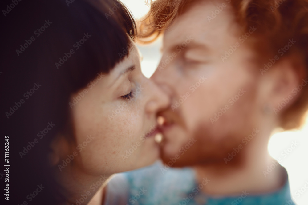 Happy hipster couple on holiday having fun and enjoy the time Happy hipster couple on holiday having fun and enjoy the time