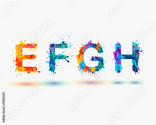 Alphabet. Letters E, F, G, H. Part 2