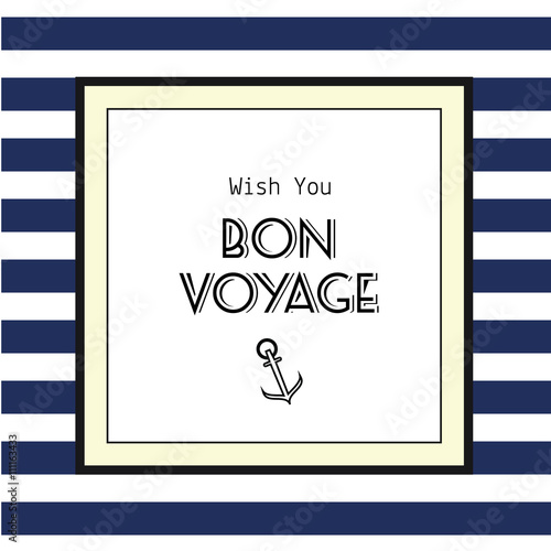 Bon voyage card