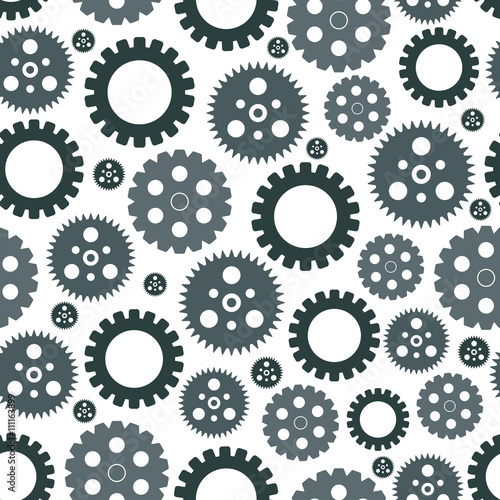 seamless pattern of gears