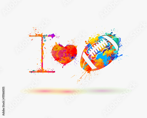 Fan slogan. I love american football