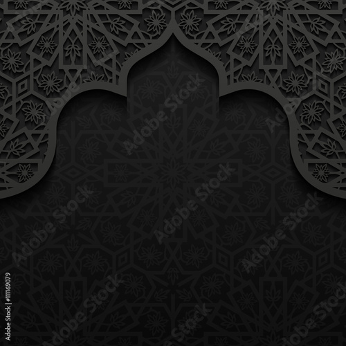 Abstract background with traditional ornament