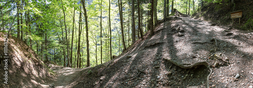 taminaschlucht canyon Switzerland high definition panorama photo