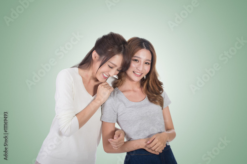 Asian woman with her friend
