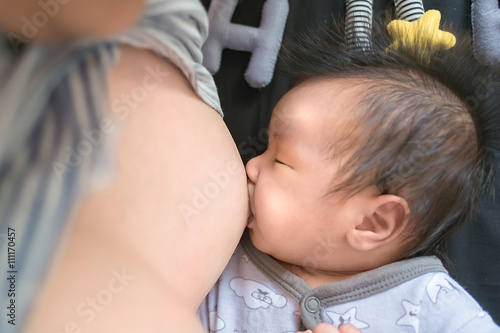 Mother breastfeeding her baby