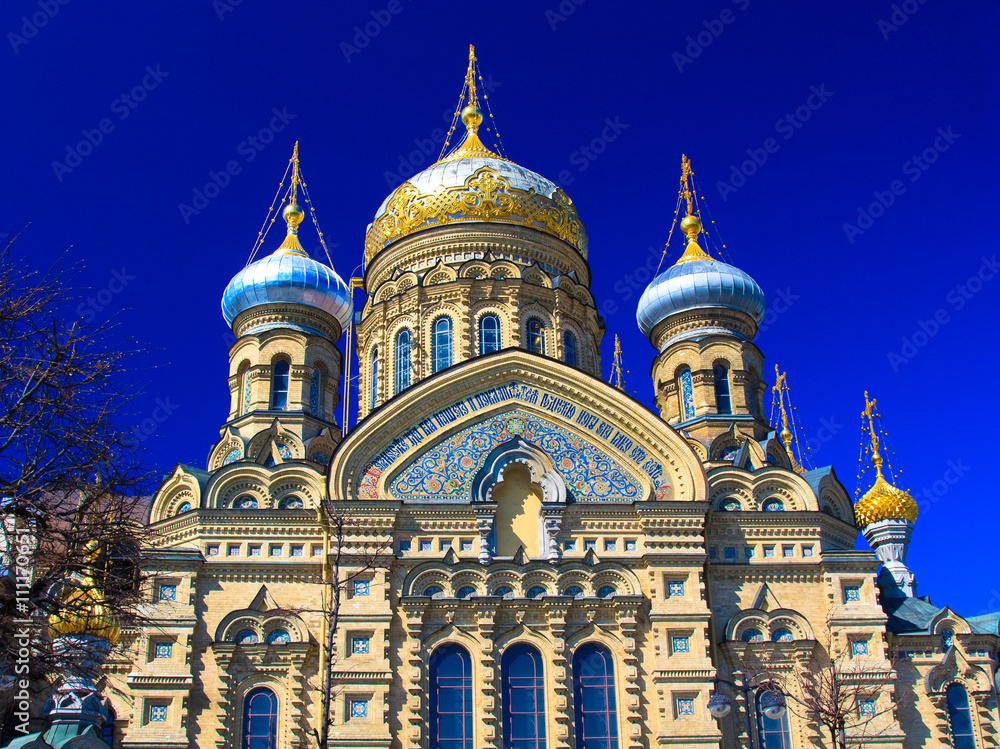 Temple of Assumption on Leytenanta Shmidta Emb. Saint-Petersburg