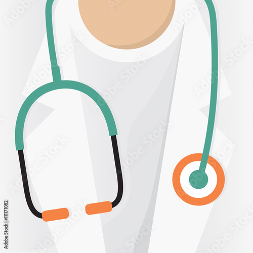 Doctor’s Stethoscope Vector Illustration.