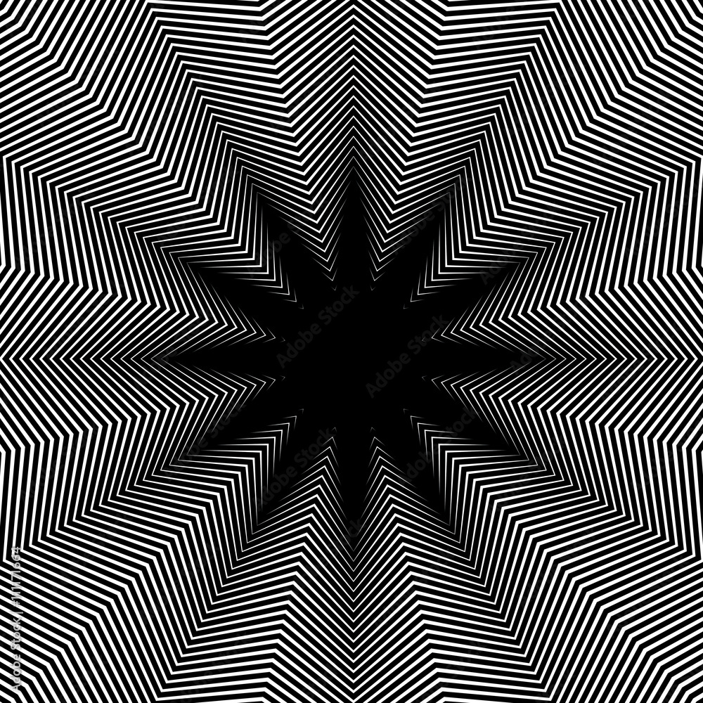 Geometric background created with moire technique. Vector Geometric background created with moire technique. Vector