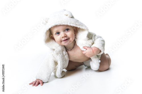 baby diaper girl isolated on white background
