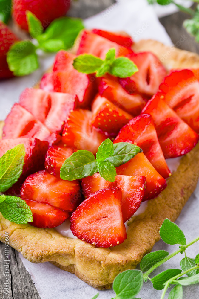 Sweet Homemade Strawberry Pie