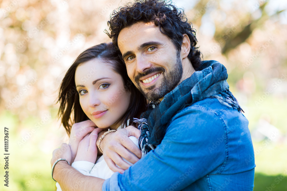 Fototapeta premium Couple relaxing outdoors