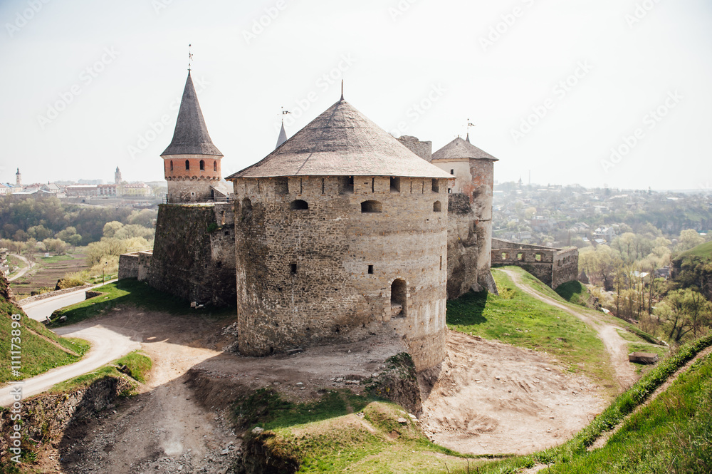 medieval castle fortress Kamenetz-Podolsk Ukraine