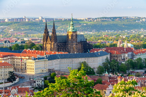 Obraz na plátně View of Prague Castle with St