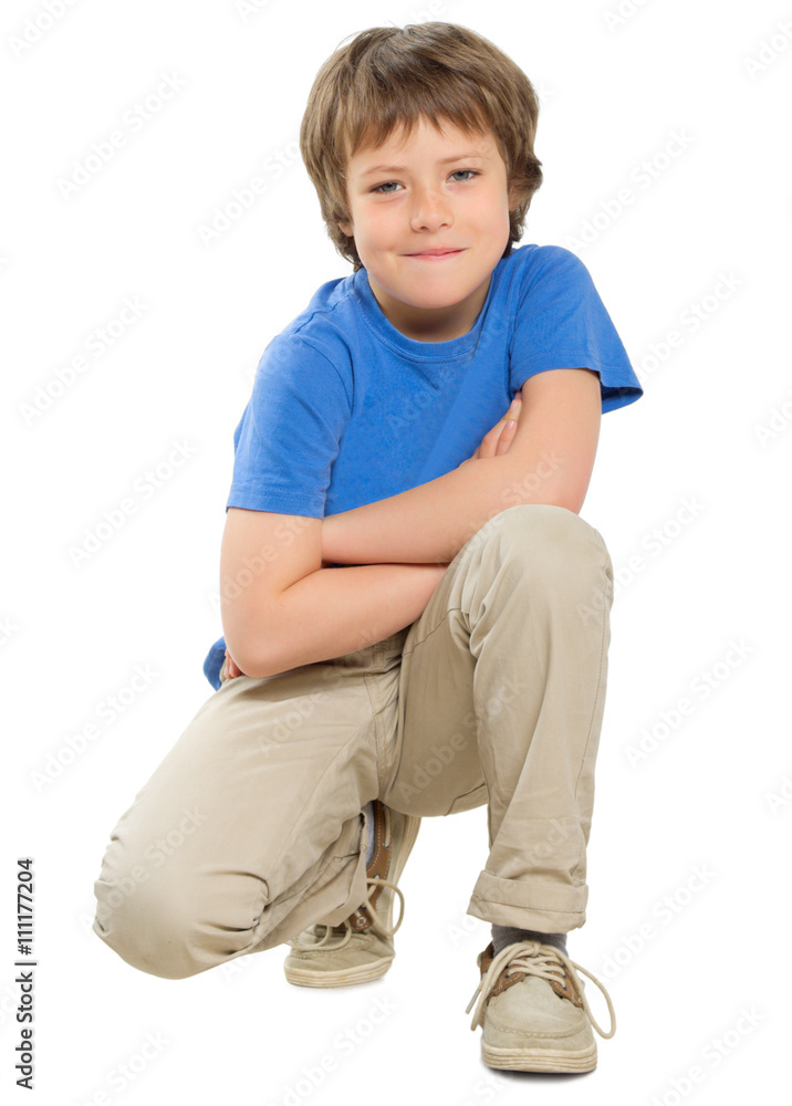 Little boy isolated
