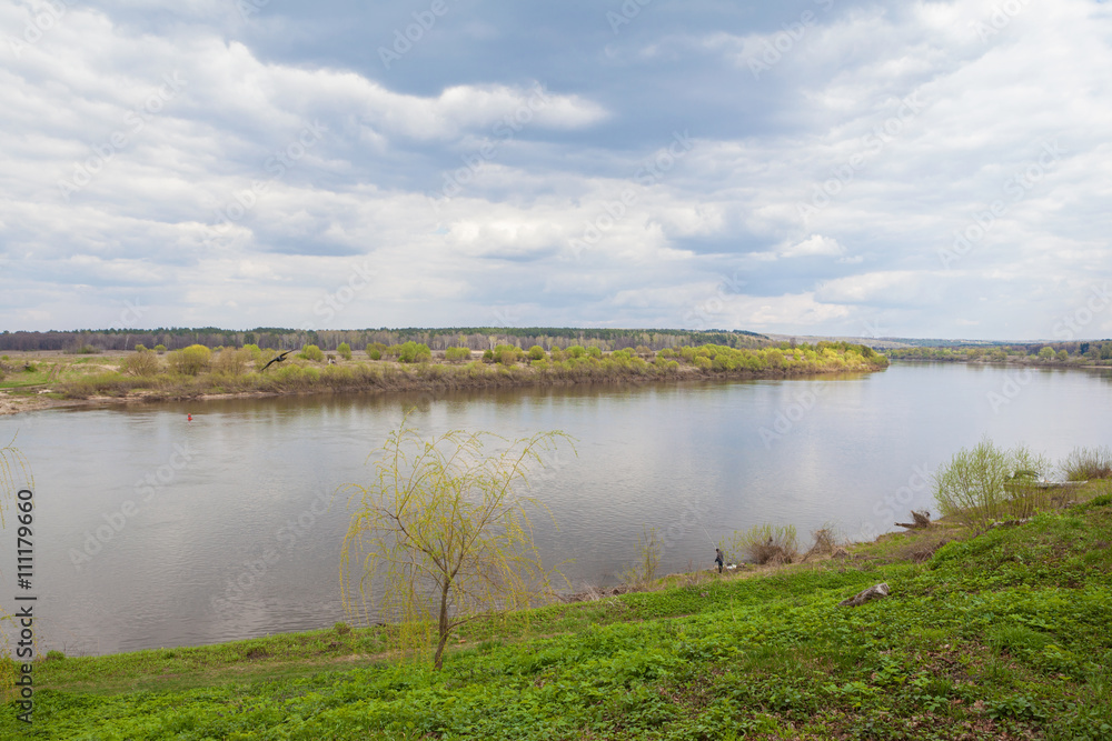 Beautiful landscape of Oka river in Tarusa Beautiful landscape of Oka river in Tarusa