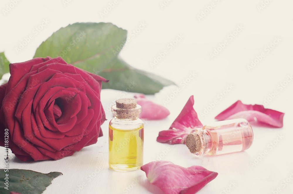 Bottles of Essential Oil for Aromatherapy Bottles of Essential Oil for Aromatherapy