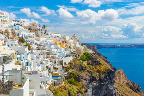 Landscape Santorini Island, Fira, Cyclades, Greece