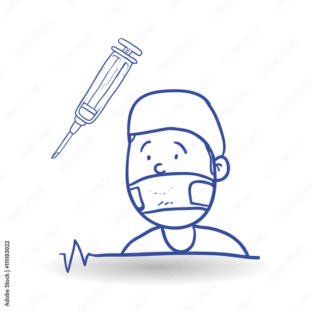Medical care design. health care icon. sketch illustration Medical care design. health care icon. sketch illustration