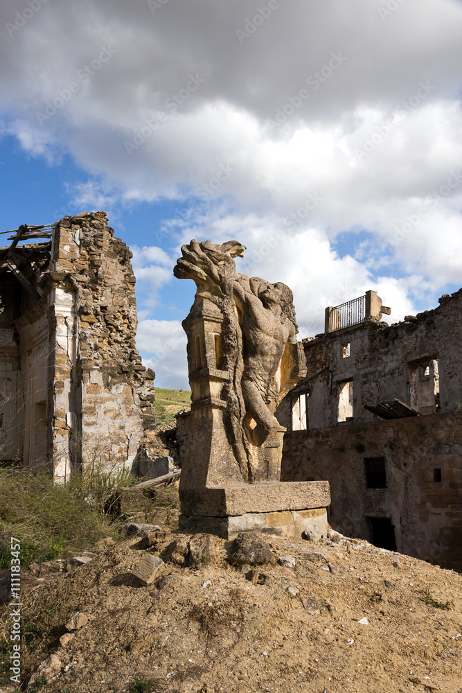 Poggioreale ruins, memorial of the earthquake - Trapani province,  Belice Valley earthquake
