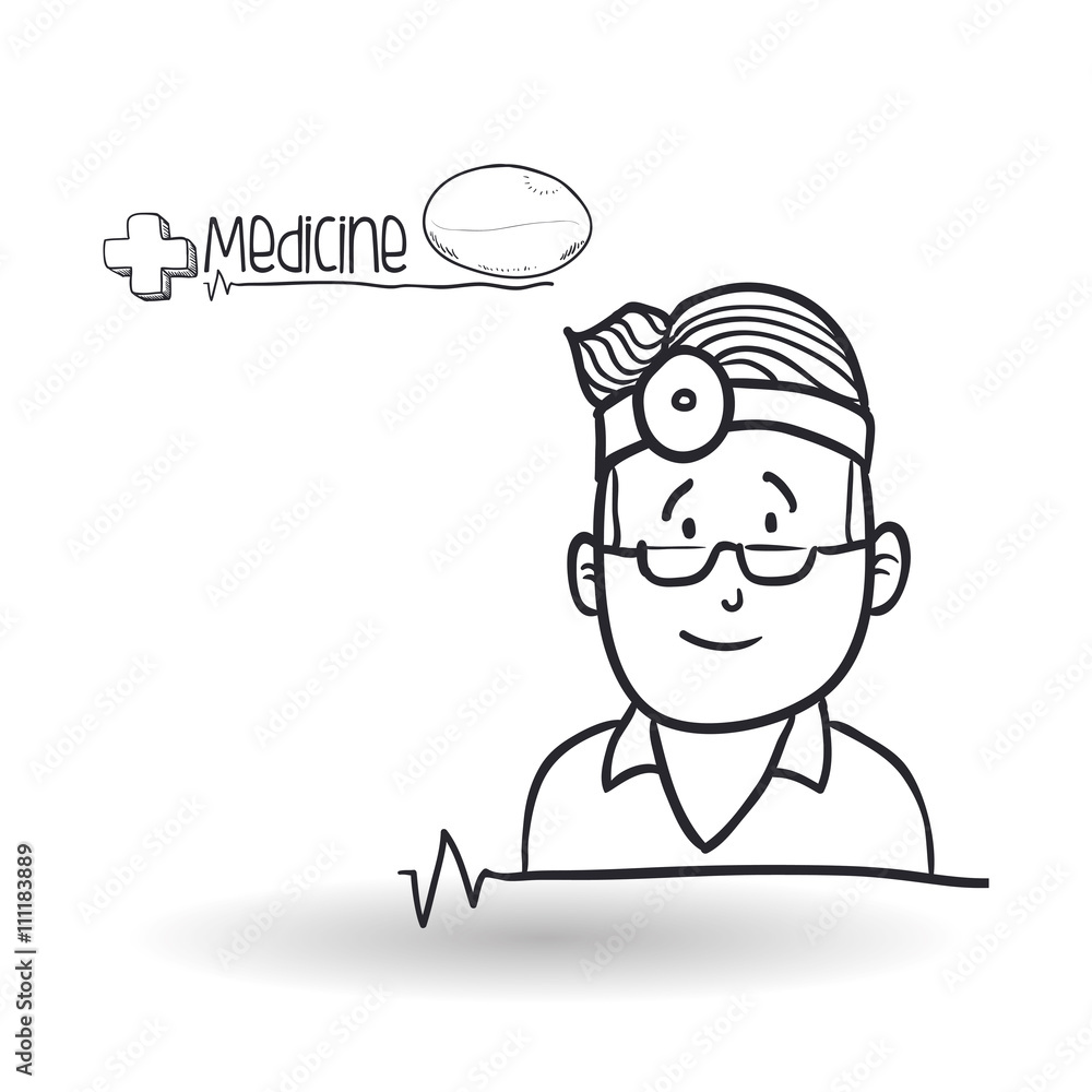 Medical care design. health care icon. sketch illustration Medical care design. health care icon. sketch illustration