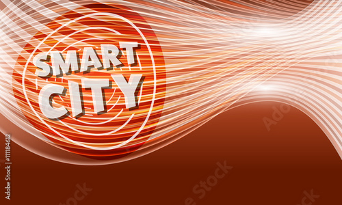 Vector modern abstract background with transparent lines and sma