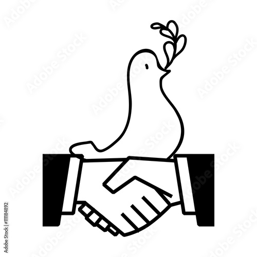 Help design. hand icon. flat illustration