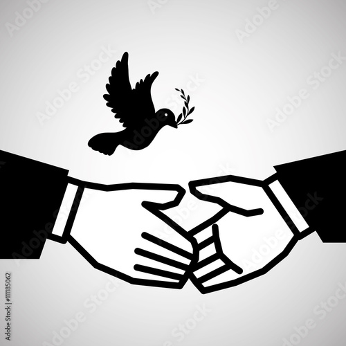 Help design. hand icon. flat illustration