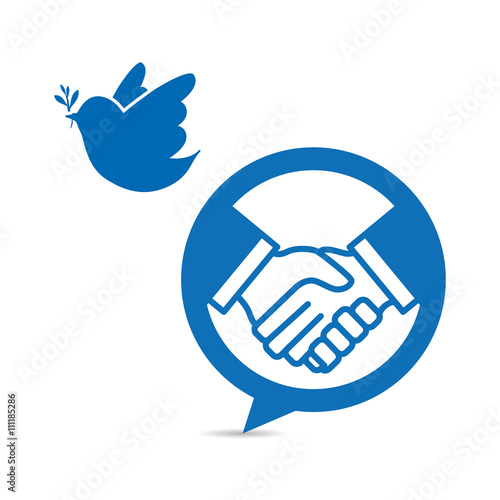 Help design. hand icon. flat illustration