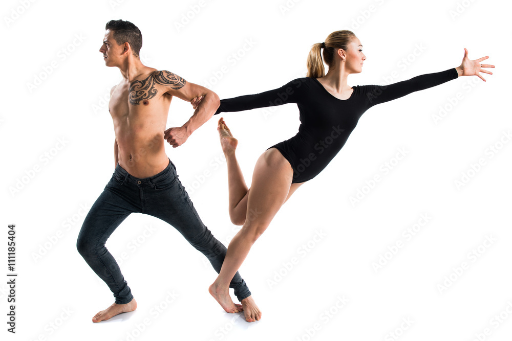 Obraz premium Two people dancing