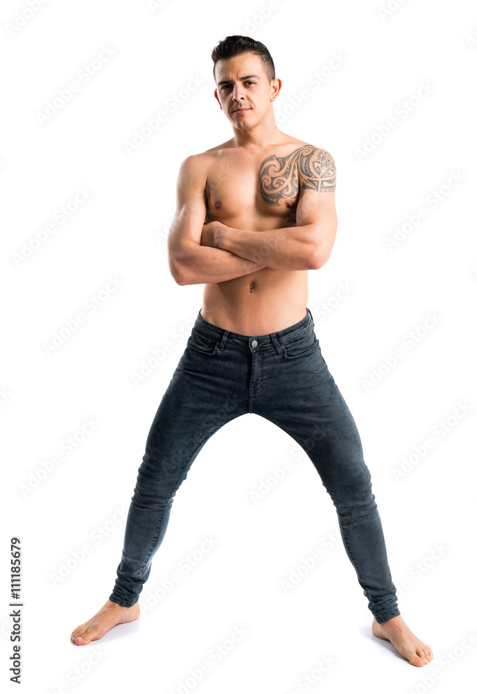 Fototapeta premium Model man in studio