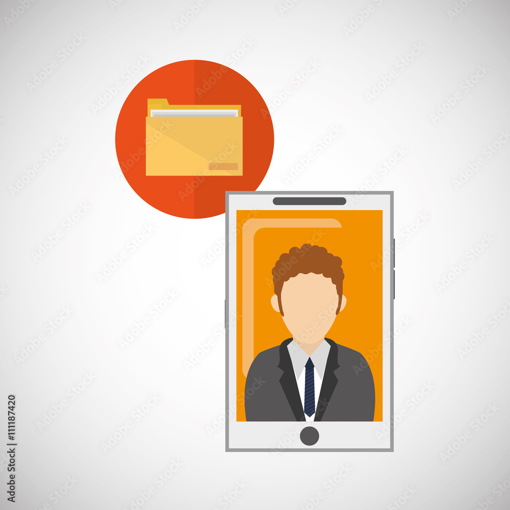 businessman design. corporate icon. Isolated illustration businessman design. corporate icon. Isolated illustration