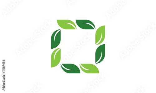 leaf green square logo