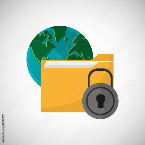 File design. Online concept. Isolated illustration, editable vector