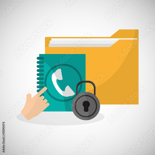File design. Online concept. Isolated illustration, editable vector