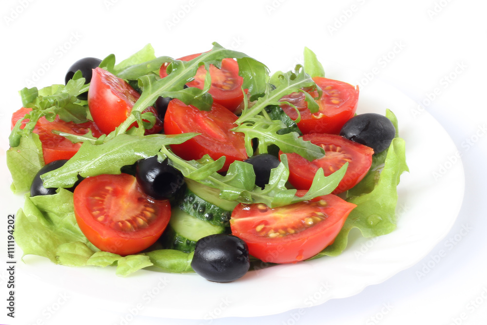 Fresh mixed vegetables salad