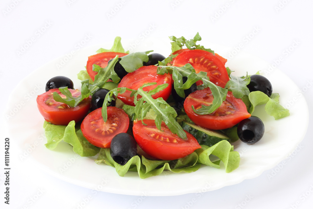 Fresh mixed vegetables salad