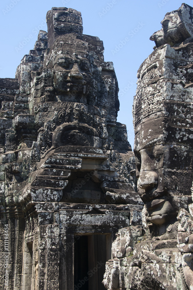Angkor Watt - Temple ruin walls of the khmer city of angkor wat - State monument Angkor Watt - Temple ruin walls of the khmer city of angkor wat - State monument