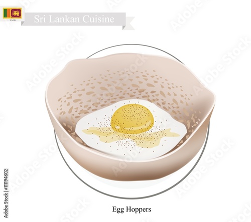 Egg Hoppers or Sri Lankan Rice Pancakes with Egg