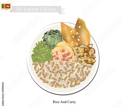 Rice And Curry, A Popular Dish in Sri Lanka