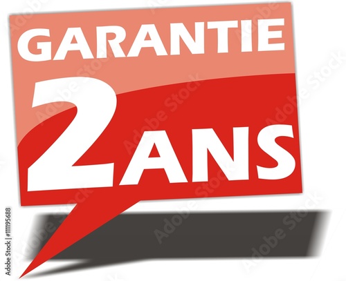 bouton garantie 2 ans