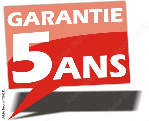 bouton garantie 5 ans