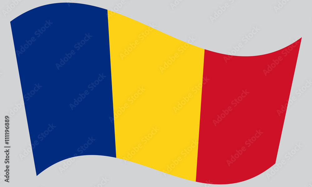 Fototapeta premium Flag of Romania waving