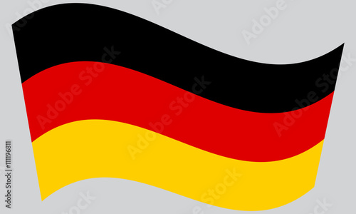 Flag of Germany waving